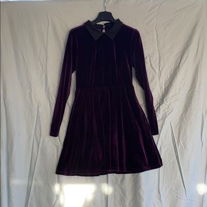 Hot topic purple velvet dress